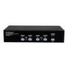StarTech.com Conmutador Switch KVM de 4 Puertos de Vídeo DVI con Doble Enlace - Audio USB 2.0