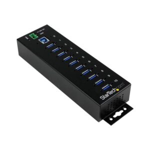StarTech.com Hub Industrial de 10 Puertos USB 3.0 con Protección Antiestática ESD y Protección de Picos de 350W