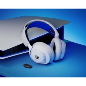 Steelseries ARCTIS NOVA 7P WHITE Auriculares Inalámbrico Diadema Juego Bluetooth Azul, Blanco