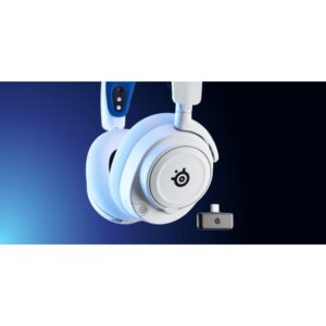 Steelseries ARCTIS NOVA 7P WHITE Auriculares Inalámbrico Diadema Juego Bluetooth Azul, Blanco