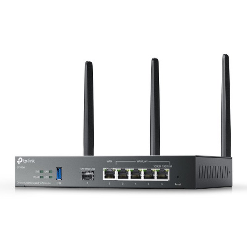 TP-Link Omada ER706W router inalámbrico Gigabit Ethernet Doble banda (2,4 GHz / 5 GHz) Negro - Imagen 3