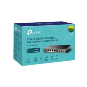 Alternative view of TP-Link TL-SG1005P-PD switch Gigabit Ethernet (10/100/1000) Energía sobre Ethernet (PoE) Negro