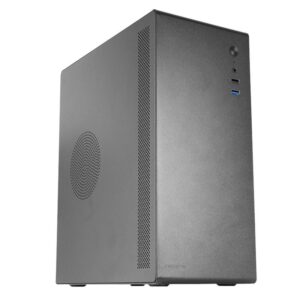 Tacens NOVAX, Caja PC Ultracompacta Micro-ATX, Diseño Totalmente Metálico Ultrarresistente, 1x Ventilador Trasero 80mm, Caja Minitorre con Amplia Capacidad Interna, Negro