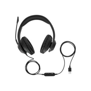 Alternative view of Targus AEH102GL auricular y casco Auriculares Alámbrico Diadema Llamadas/Música USB tipo A Negro