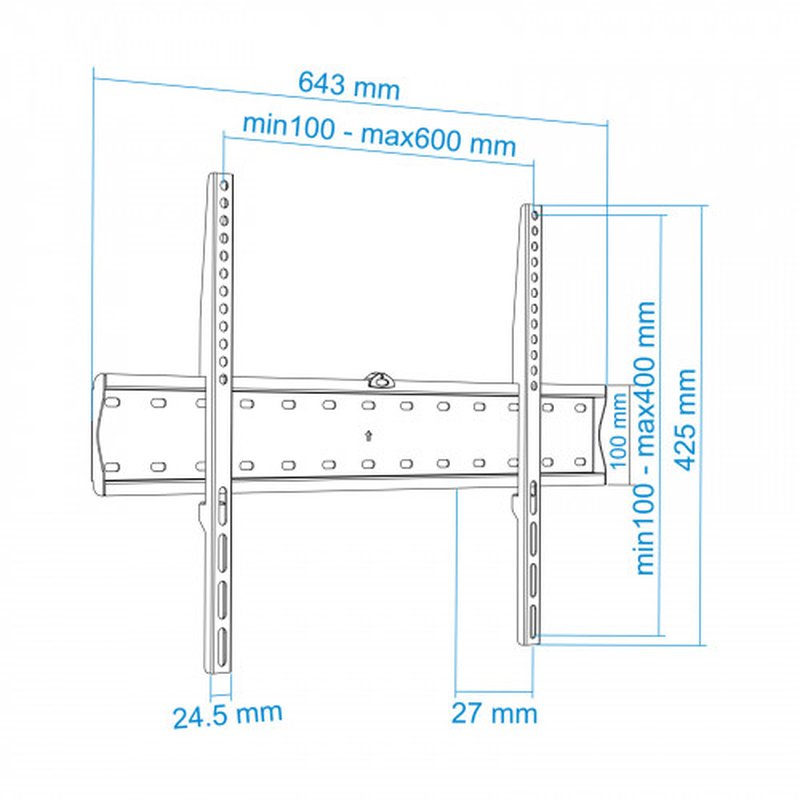 TooQ LP4170F-B soporte para TV 177,8 cm (70") Negro - Imagen 8