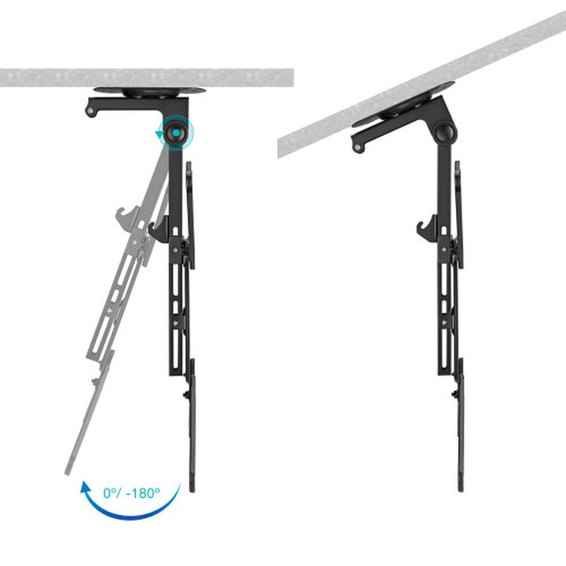 TooQ Soporte de Techo para Pantallas 23"-55", Negro - Imagen 2