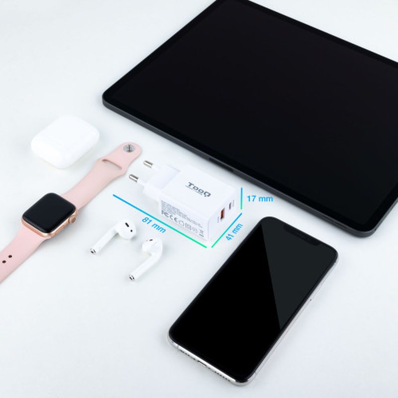 TooQ TQWC-2SC04WT cargador de dispositivo móvil Blanco Interior - Imagen 3