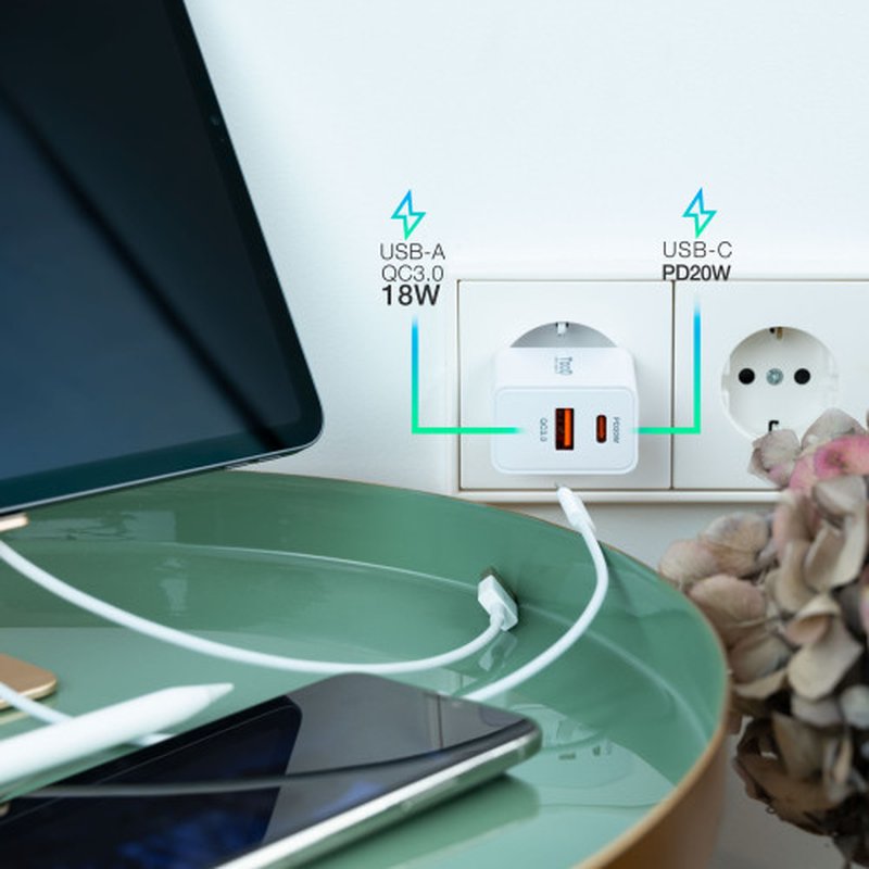 TooQ TQWC-2SC04WT cargador de dispositivo móvil Blanco Interior - Imagen 5