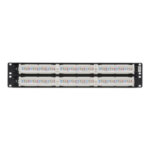 Tripp Lite N252-048 Panel de Conexiones Cat5 / Cat6 110 de 48 Puertos, para Instalación en 2U de Rack, 568B, Ethernet RJ45