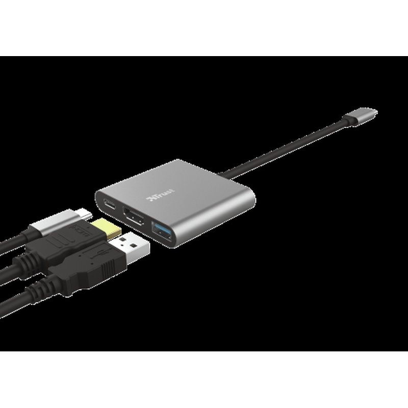 Trust Dalyx USB 3.2 Gen 1 (3.1 Gen 1) Type-C 5 Mbit/s Aluminio, Negro Trust Dalyx USB 3.2 Gen 1 (3.1 Gen 1) Type-C 5 Mbit/s Aluminio, Negro - Imagen 3