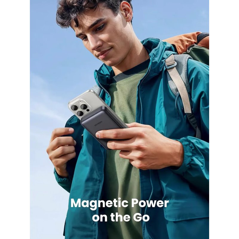 UGREEN 10000MAH MINI MAGNETIC WIRELESS 30W POWER BANK UGREEN 10000MAH MINI MAGNETIC WIRELESS 30W POWER BANK - Imagen 2