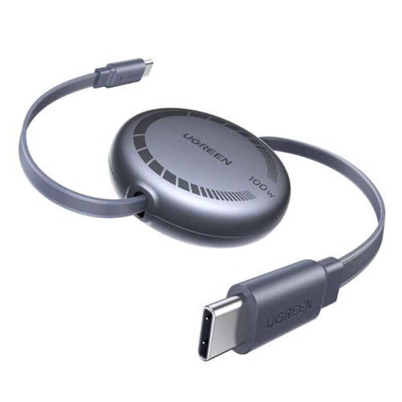 UGREEN USB-C TO USB-C PD FAST CHARGING RETRACTABLE CABLE 100W MAX 1M UGREEN USB-C TO USB-C PD FAST CHARGING RETRACTABLE CABLE 100W MAX 1M