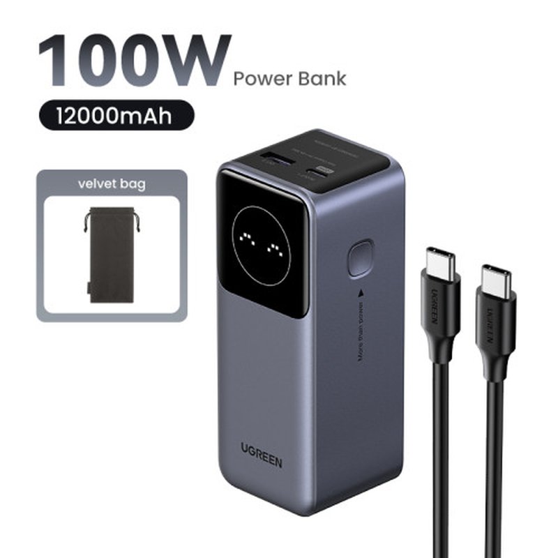 Ugreen 12000mAh 100W Fast Charging Powerbank Ugreen 12000mAh 100W Fast Charging Powerbank