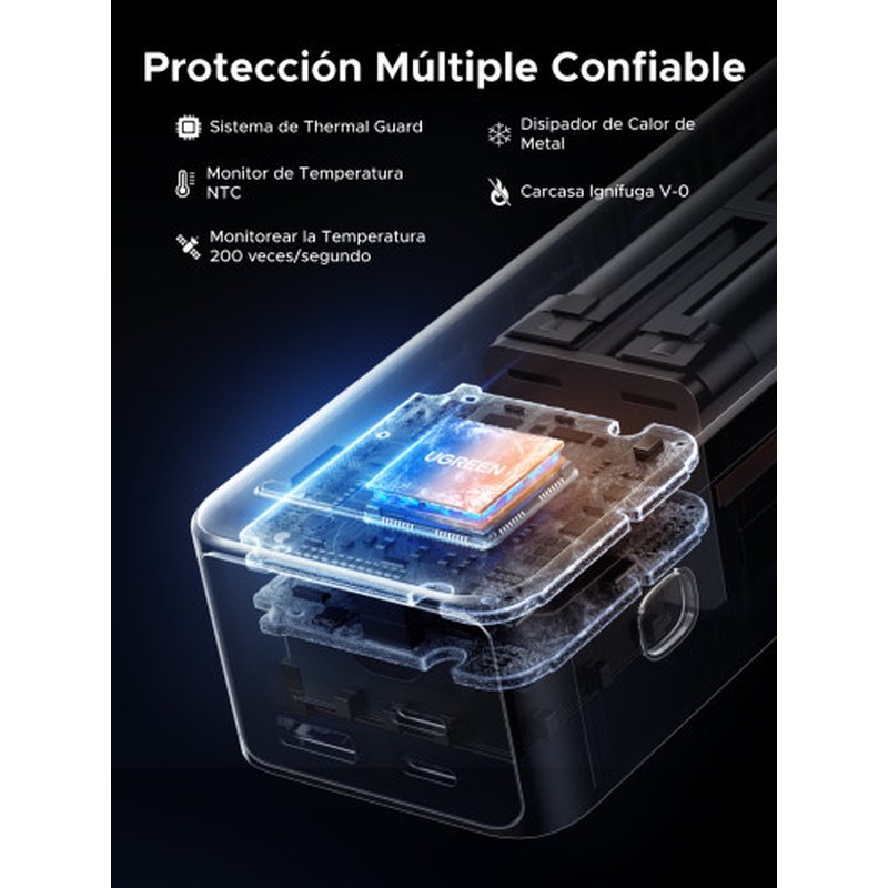 Ugreen 25000mAh 200W Fast Charging Powerbank Gris Ugreen 25000mAh 200W Fast Charging Powerbank Gris - Imagen 10