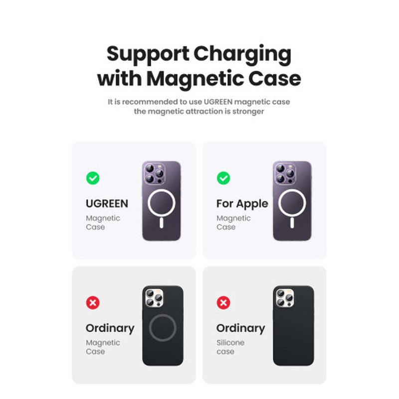 Ugreen 25208 batería externa 10000 mAh Cargador inalámbrico Beige Ugreen 25208 batería externa 10000 mAh Cargador inalámbrico Beige - Imagen 11