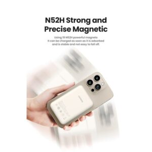 Ugreen 25208 batería externa 10000 mAh Cargador inalámbrico Beige Ugreen 25208 batería externa 10000 mAh Cargador inalámbrico Beige