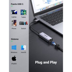 Ugreen 50737 adaptador y tarjeta de red Ethernet 1000 Mbit/s Ugreen 50737 adaptador y tarjeta de red Ethernet 1000 Mbit/s