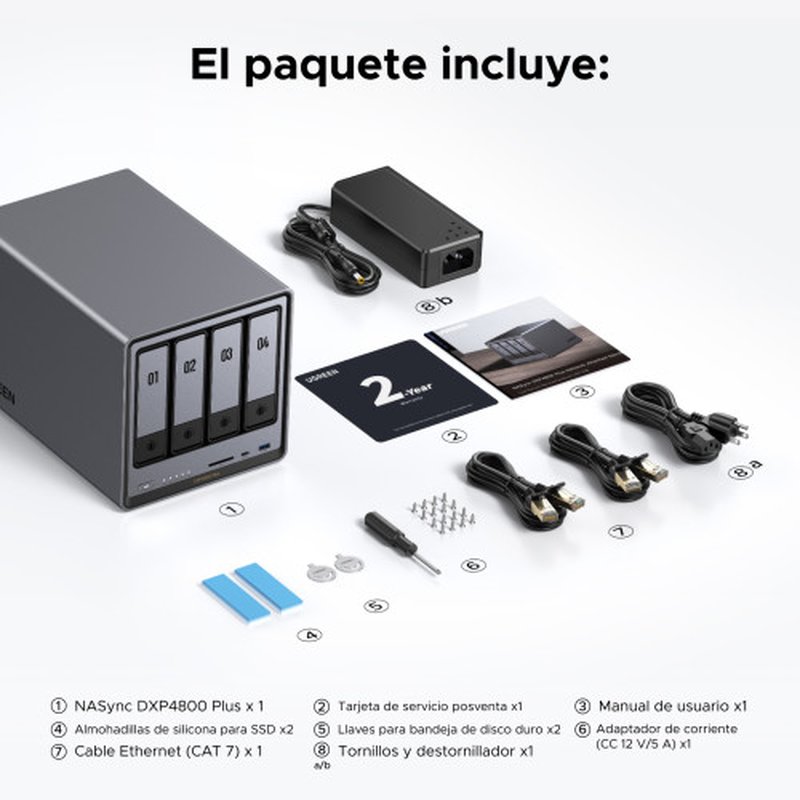 Ugreen NASync DXP4800 Plus NAS Escritorio Intel® Pentium® Gold 8505 8 GB DDR5 0 TB UGOS PRO Ugreen NASync DXP4800 Plus NAS Escritorio Intel® Pentium® Gold 8505 8 GB DDR5 0 TB UGOS PRO - Imagen 11