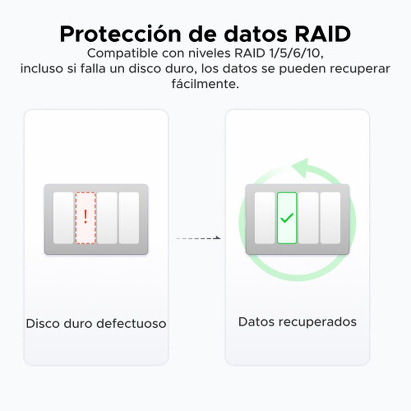 Ugreen NASync DXP4800 Plus NAS Escritorio Intel® Pentium® Gold 8505 8 GB DDR5 0 TB UGOS PRO Ugreen NASync DXP4800 Plus NAS Escritorio Intel® Pentium® Gold 8505 8 GB DDR5 0 TB UGOS PRO - Imagen 6