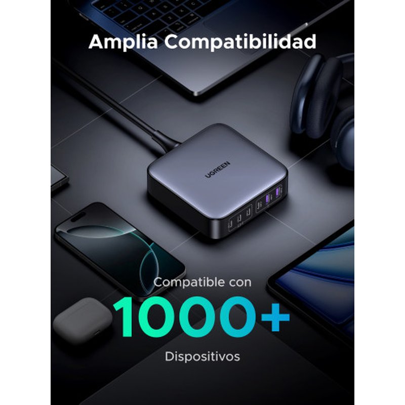 Ugreen Nexode Universal Negro, Gris Corriente alterna Carga rápida Interior Ugreen Nexode Universal Negro, Gris Corriente alterna Carga rápida Interior - Imagen 14