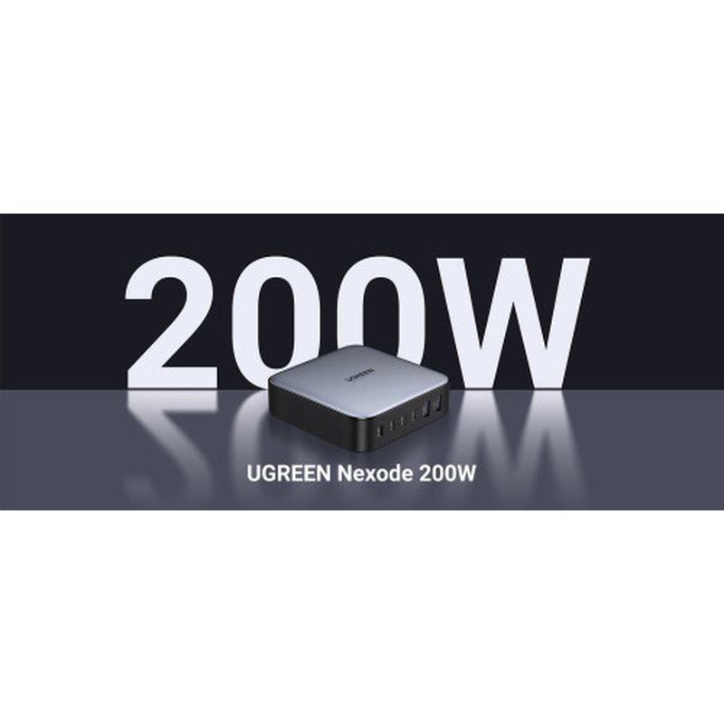 Ugreen Nexode Universal Negro, Gris Corriente alterna Carga rápida Interior Ugreen Nexode Universal Negro, Gris Corriente alterna Carga rápida Interior - Imagen 3