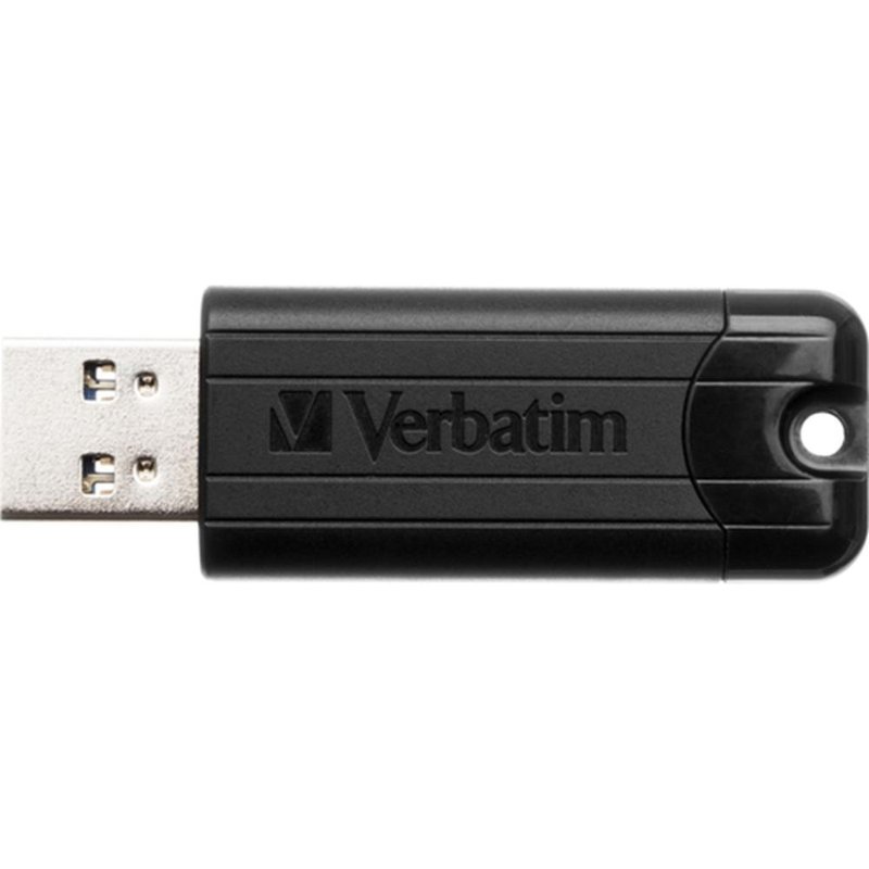 Verbatim PinStripe 3.0 - Unidad USB 3.0 de 128GB  - Negro