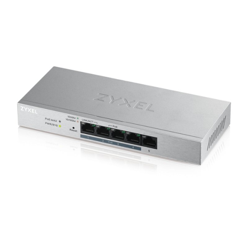 Zyxel GS1200-5HP v2 Gestionado Gigabit Ethernet (10/100/1000) Energía sobre Ethernet (PoE) Gris Zyxel GS1200-5HP v2 Gestionado Gigabit Ethernet (10/100/1000) Energía sobre Ethernet (PoE) Gris