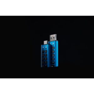 Kingston Technology IronKey Keypad 200 unidad flash USB 16 GB USB Tipo C 3.2 Gen 1 (3.1 Gen 1) Azul