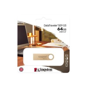 Kingston Technology DataTraveler SE9 G3 unidad flash USB 64 GB USB tipo A 3.2 Gen 1 (3.1 Gen 1) Oro