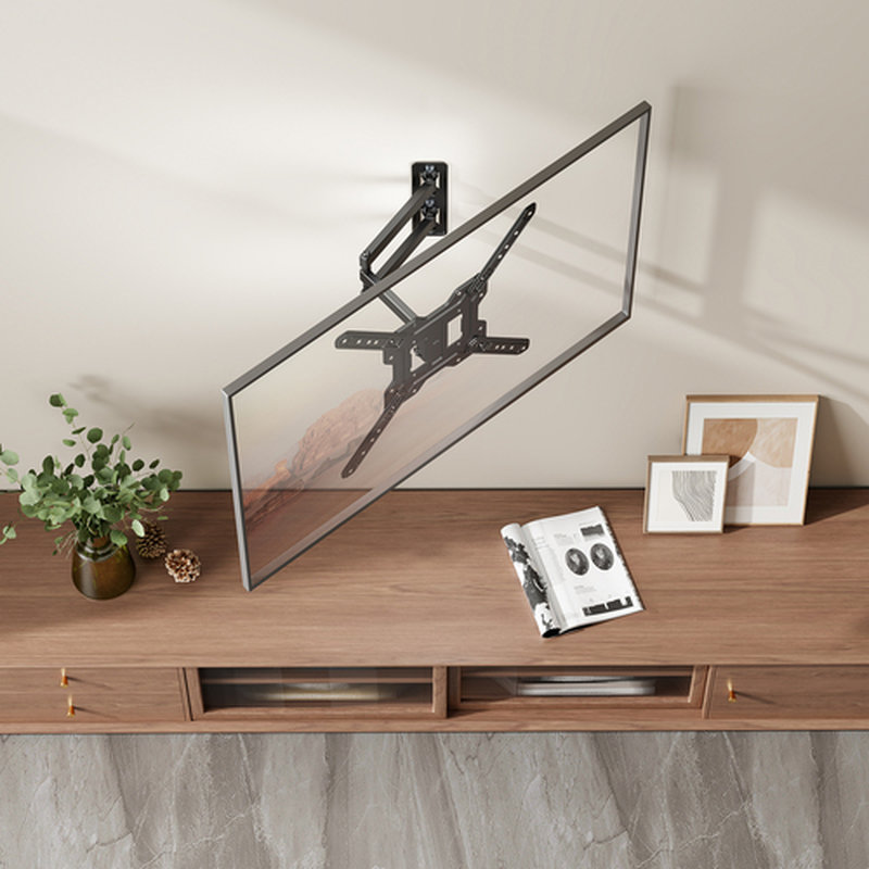 AISENS Soporte Eco Giratorio, Inclinable Para Monitor/TV 30kg (3 Pivotes) De 23"-65", Negro - Imagen 4