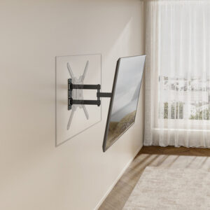 AISENS Soporte Eco Giratorio, Inclinable Para Monitor/TV 30kg (3 Pivotes) De 23"-65", Negro