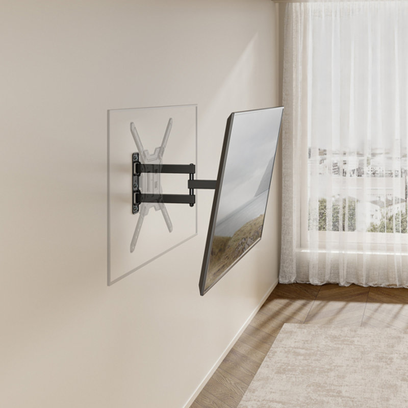 AISENS Soporte Eco Giratorio, Inclinable Para Monitor/TV 30kg (3 Pivotes) De 23"-65", Negro - Imagen 5