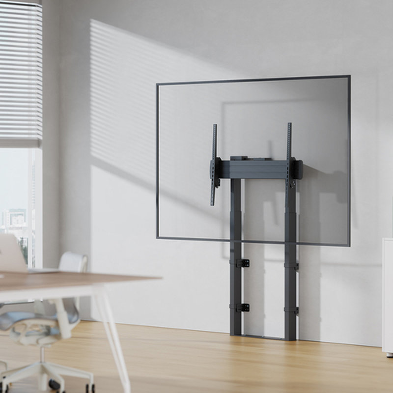 AISENS Soporte Motorizado De Suelo y Fijacion a Pared, TV 120kg De 55"-100", Negro AISENS Soporte Motorizado De Suelo y Fijacion a Pared, TV 120kg De 55"-100", Negro - Imagen 4