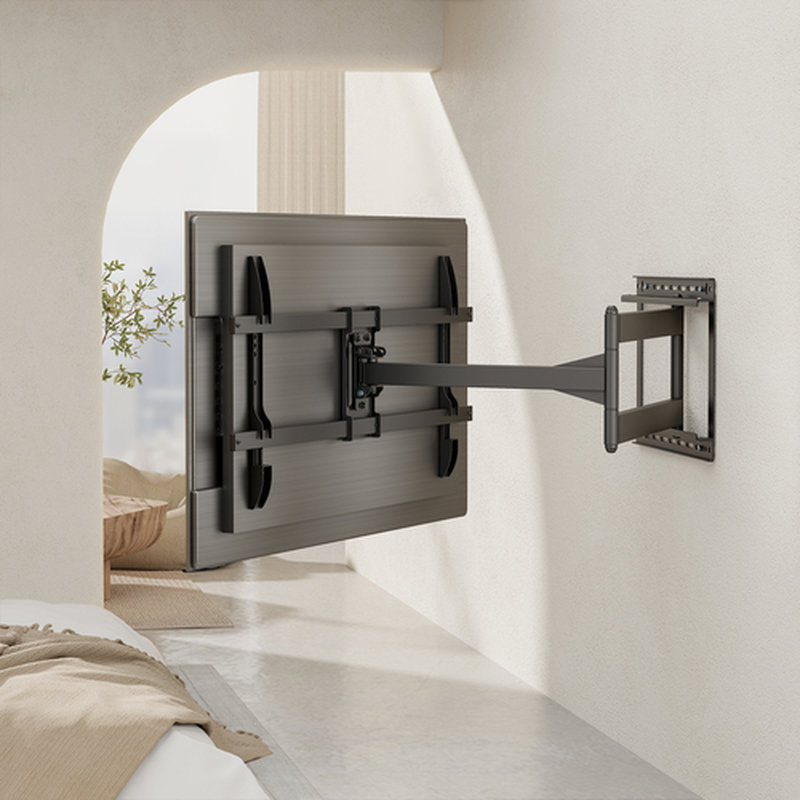 AISENS Soporte Pro Giratorio, Inclinable y Nivelable para Monitor/TV 50kg de 43"-80", Negro - Imagen 5