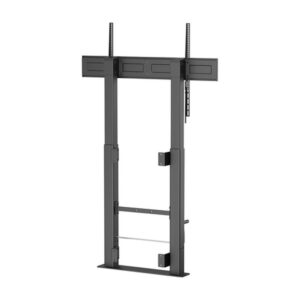 AISENS Soporte Suelo Con Manivela y Fijacion a Pared, TV 120kg de 60"-100", Negro