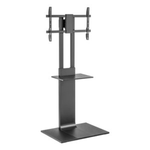 AISENS Soporte de Suelo con Bandeja DVD para Monitor/TV 50kg de 37-86, Negro