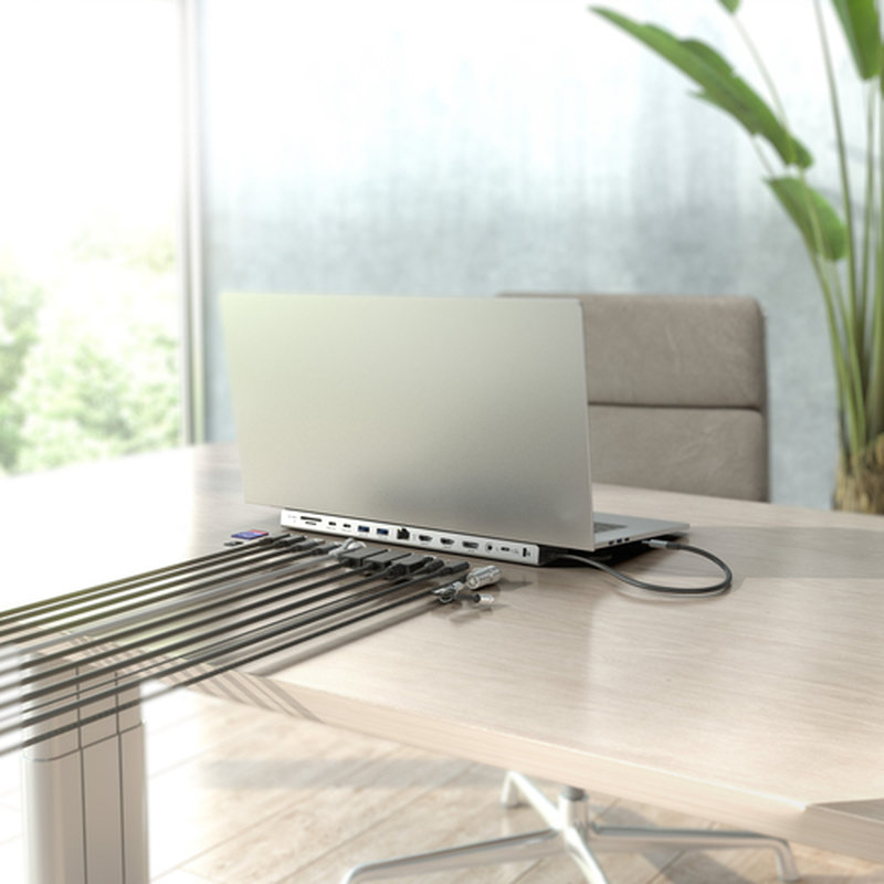 AISENS USB-C Dock 13 en 1, USB-C A 2xHDMI, 1xDisplayPort, 1xRJ45, 3xUSB-A, 2xUSB-C, 1xUSB-C PD, 1xSD, 1xMicro SD, 1xAudio, 1xRanura Kensington, 30cm AISENS USB-C Dock 13 en 1, USB-C A 2xHDMI, 1xDisplayPort, 1xRJ45, 3xUSB-A, 2xUSB-C, 1xUSB-C PD, 1xSD, 1xMicro SD, 1xAudio, 1xRanura Kensington, 30cm - Imagen 5