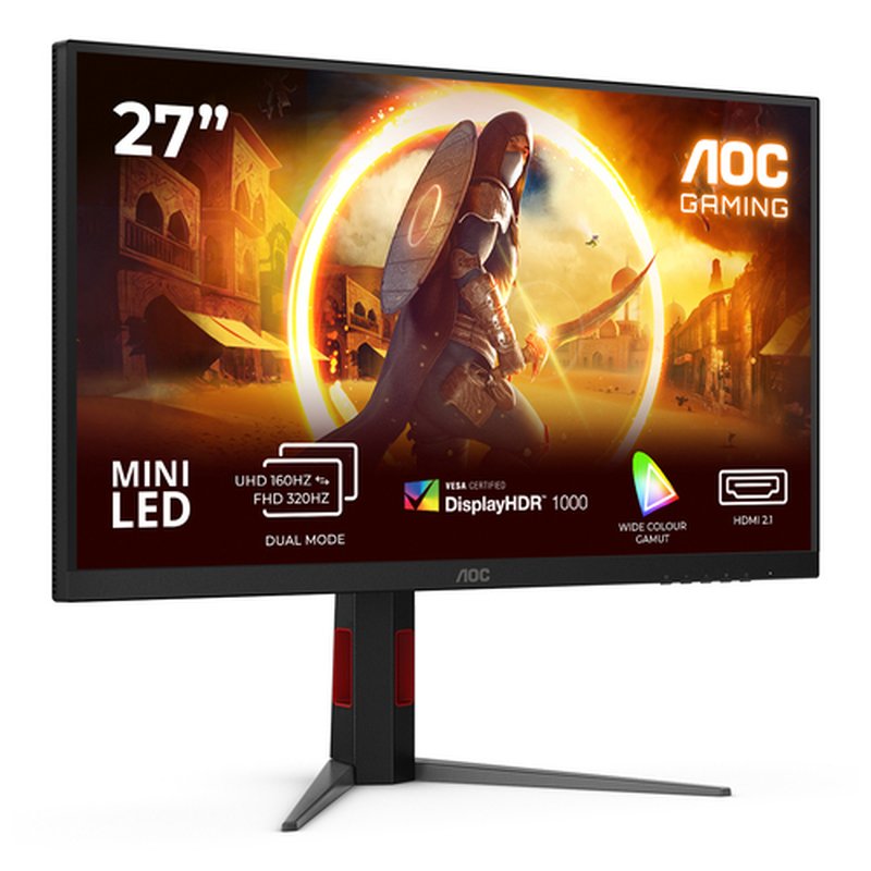 AOC G4 U27G4XM pantalla para PC 68,6 cm (27") 3840 x 2160 Pixeles 4K Ultra HD LED Negro, Rojo - Imagen 2