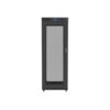 ARRMARIO LANBERG RACK 19" 37U 800X1000 FLAT PACK PUERTA PERFORADA CON LCD NEGRO