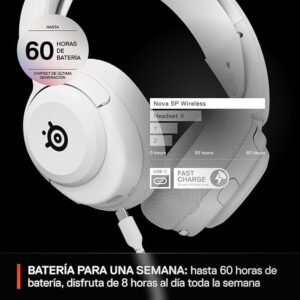 AURICULARES STEELSERIES - ARCTIS NOVA 5P BLANCO (61674) AURICULARES STEELSERIES - ARCTIS NOVA 5P BLANCO (61674)