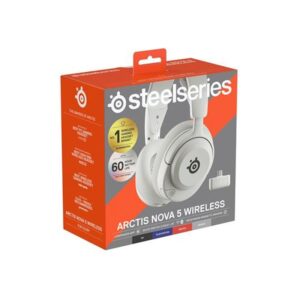 AURICULARES STEELSERIES - ARCTIS NOVA 5 BLANCO (61671) AURICULARES STEELSERIES - ARCTIS NOVA 5 BLANCO (61671)