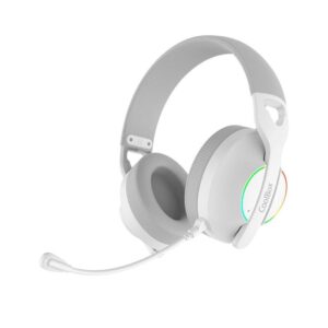 AURICULAR + MIC COOLBOX GAMING WB01 WIRELESS RGB WHITE