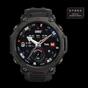 Amazfit T-Rex 3 Pro 3,81 cm (1.5") AMOLED 48 mm Digital 480 x 480 Pixeles Pantalla táctil Negro Wifi GPS (satélite)