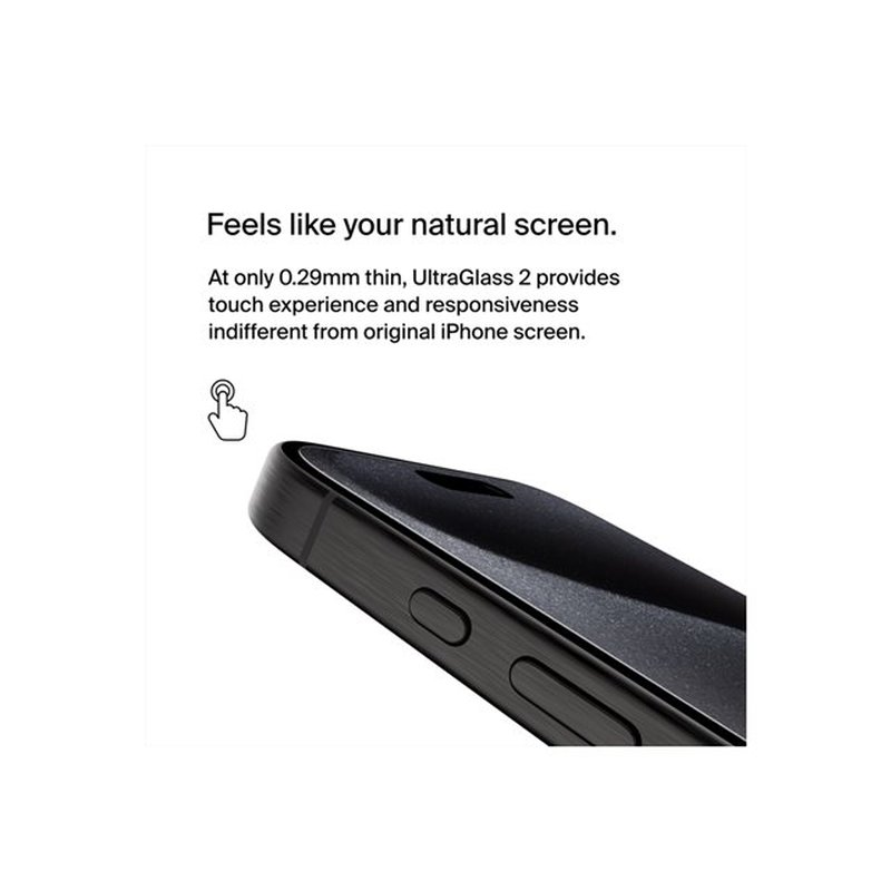 Belkin UltraGlass2 - iPhone 15 Pro Belkin UltraGlass2 - iPhone 15 Pro - Imagen 12
