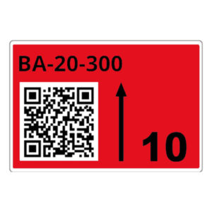 Brother LTZ14090FQR etiqueta autoadhesiva Rectángulo Rojo