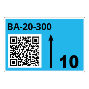 Brother LTZ15090FQR etiqueta autoadhesiva Rectángulo Azul claro