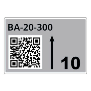 Brother LTZ1A090FQR etiqueta autoadhesiva Rectángulo Gris