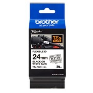 Brother TZe-FX251 cinta para impresora de etiquetas Negro sobre blanco TX