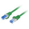 CABLE RED LANBERG CAT.6A S/FTP LSZH CCA 5M VERDE FLUKE PASSED