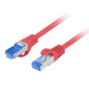 CABLE RED LANBERG LATIGUILLO CAT.6A S/FTP LSZH CCA 1M ROJO FLUKE PASSED